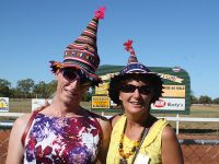 A Couple of Young Fillies at the Derby Turf Club's Mad Hatter's Race Day