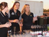The Wait-staff prepare for the Long Table Dinner