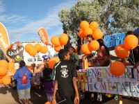 A Colourful entry in the Float Street Parade